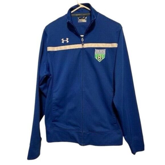 PENN UNITED SOCCER SIZE MEDIUM UNDER ARMOUR LOOSE WARM UP JACKET - Picture 1 of 4